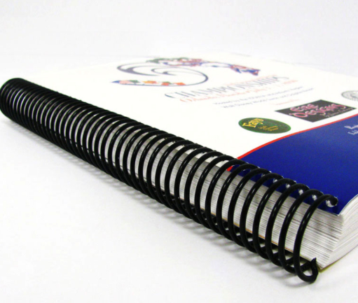 Spiral booklet printing