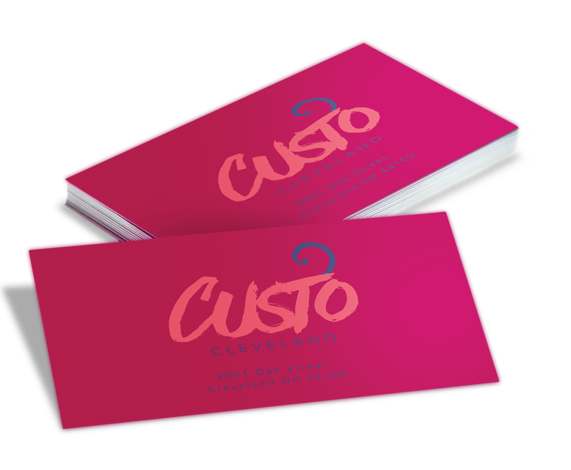 Suede business cards with soft-touch, matte texture for premium branding