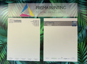 High-quality premium letterhead printing with professional designs