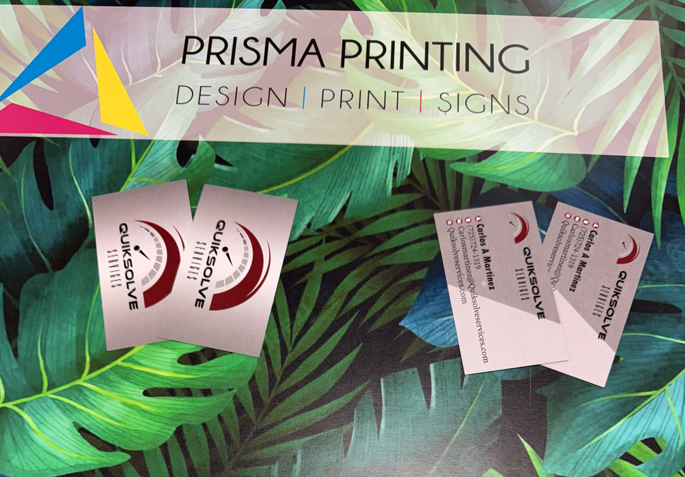 Same day printing for business cards with modern design options