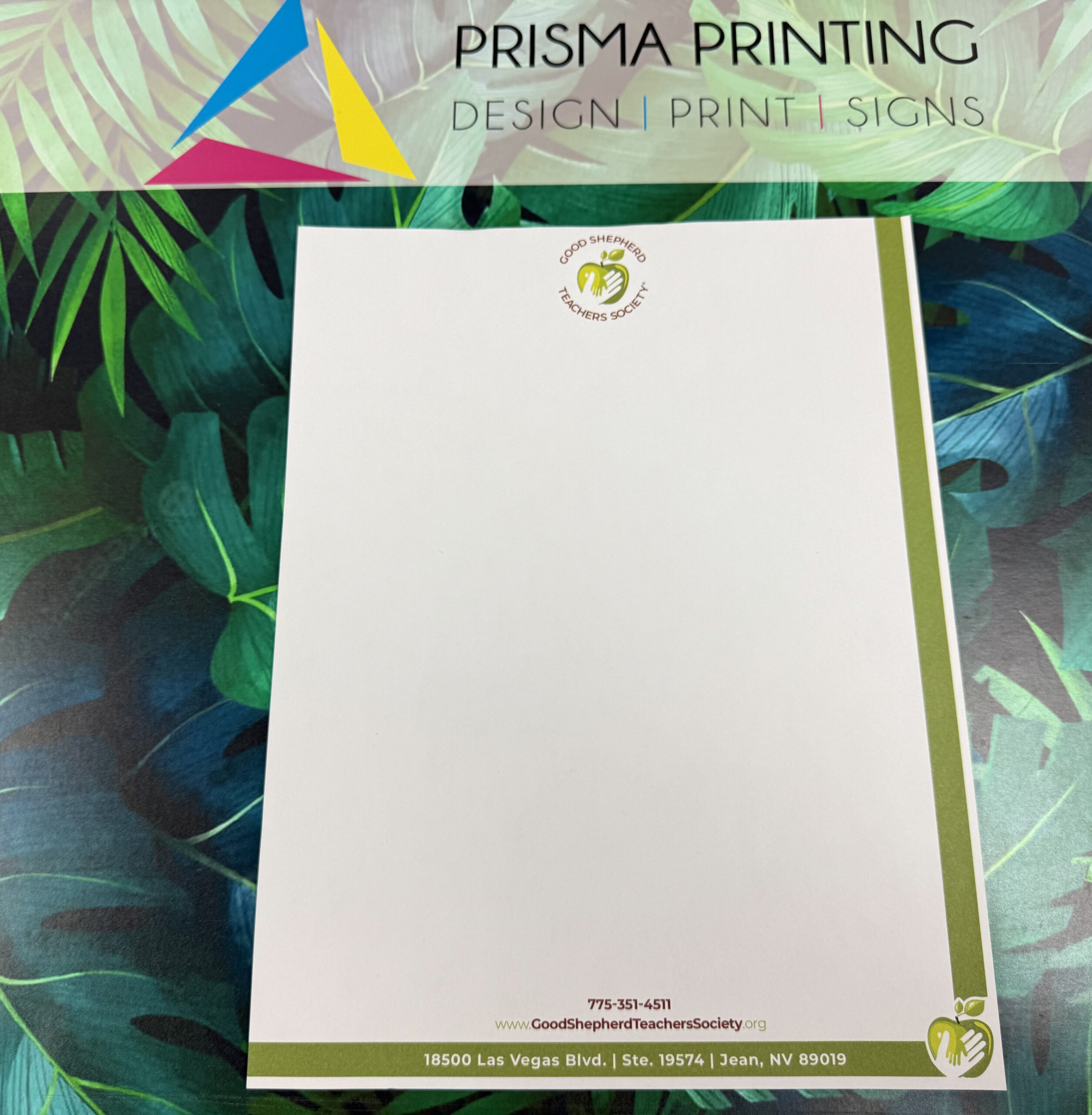 Same day letterhead printing with clear branding and professional design